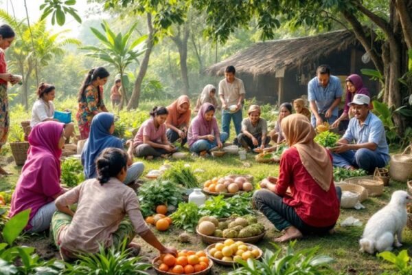 Kegiatan masyarakat di Bengkulu Tengah yang mandiri.