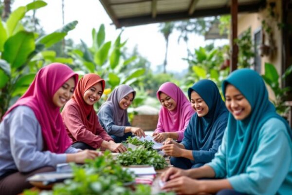 Gambar aktivitas masyarakat bersama LazisNu di Bengkulu Tengah.