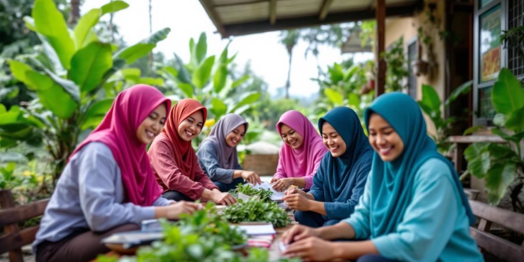 Gambar aktivitas masyarakat bersama LazisNu di Bengkulu Tengah.