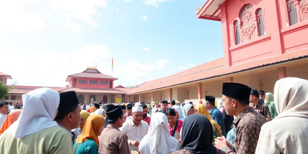 Gambaran pertemuan komunitas Islam Nahdlatul Ulama.